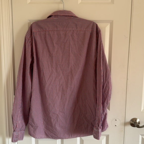 Country Road Red & Blue Checked XXL Button Down Shirt - Picture 5 of 7